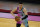 Miami Heat guard Tyler Herro (14) looks to pass the ball during the second half of an NBA basketball game against the New York Knicks, Tuesday, Feb. 9, 2021, in Miami. (AP Photo/Marta Lavandier)