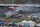 Cars collide in 13th lap during the NASCAR Daytona 500 auto race at Daytona International Speedway, Sunday, Feb. 14, 2021, in Daytona Beach, Fla. (AP Photo/Chris O'Meara)