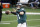 Philadelphia Eagles quarterback Carson Wentz (11) throws a pass during warm ups before an NFL football game against the Dallas Cowboys in Arlington, Texas, Sunday, Dec. 27. 2020. (AP Photo/Roger Steinman)
