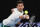 Serbia's Novak Djokovic hits a backhand return to Russia's Aslan Karatsev during their semifinal match at the Australian Open tennis championship in Melbourne, Australia, Thursday, Feb. 18, 2021.(AP Photo/Andy Brownbill)