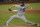 Los Angeles Dodgers starting pitcher Clayton Kershaw throws against the Tampa Bay Rays during the first inning in Game 5 of the baseball World Series Sunday, Oct. 25, 2020, in Arlington, Texas. (AP Photo/Eric Gay)