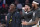 New Orleans Pelicans forward Zion Williamson, left, guard Lonzo Ball, center, and forward Brandon Ingram react from the bench during the second half of an NBA basketball game against the New York Knicks, Friday, Jan. 10, 2020, at Madison Square Garden in New York. (AP Photo/Mary Altaffer)