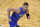 Orlando Magic center Nikola Vucevic (9) runs up the court during the first half of an NBA basketball game against the Golden State Warriors, Friday, Feb. 19, 2021, in Orlando, Fla. (AP Photo/Phelan M. Ebenhack)