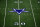 The 50-yard-line and Dallas Cowboys logo is seen on the field before an NFC wild-card NFL football game between the Seattle Seahawks and Dallas Cowboys in Arlington, Texas, Saturday, Jan. 5, 2019.(AP Photo/Roger Steinman)