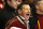 Walter Gretzky, father of Canadian hockey player Wayne Gretzky, yells encouragement from the stands at the start of the  Salt Lake City Winter Olympics hockey game between Canada and Germany in Provo, Utah, Sunday, Feb. 17, 2002. (AP Photo/Hans Deryk)