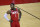 Houston Rockets' John Wall looks on during the first quarter of an NBA basketball game against the Chicago Bulls, Monday, Feb. 22, 2021, in Houston. (Carmen Mandato/Pool Photo via AP)