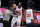 New York Knicks' Julius Randle (30) is restrained by teammates after an NBA basketball game against the Brooklyn Nets, Monday, March 15, 2021, in New York. The Nets won 117-112. (AP Photo/Frank Franklin II)