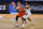 Syracuse guard Buddy Boeheim (35), looks to move around San Diego State forward Matt Mitchell (11) during the second half of a college basketball game in the first round of the NCAA men's tournament at Hinkle Fieldhouse in Indianapolis, Friday, March 19, 2021. Syracuse won 78-62. (AP Photo/AJ Mast)