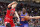 New York Knicks' Julius Randle (30) drives on Chicago Bulls' Lauri Markkanen during the first half of an NBA basketball game Tuesday, Nov. 12, 2019, in Chicago. (AP Photo/Charles Rex Arbogast)