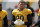 Pittsburgh Steelers linebacker T.J. Watt (90) warms up with teammates during an NFL football training camp practice, Monday, Aug. 24, 2020, in Pittsburgh. Watt is coming off a season in which he finished with 14 1/2 sacks and reached the Pro Bowl for the second straight year. (AP Photo/Keith Srakocic)