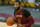 FILE - In this Feb 5, 2021, file photo, Cleveland Cavaliers' Andre Drummond drives the second half of an NBA basketball game against the Milwaukee Bucks in Cleveland. Drummond is now a free agent and can sign with a contending team after reaching a buyout with the Cavaliers. Drummond, who has not played since mid-February, began negotiating terms of the buyout with the Cavs on Thursday, March 25, 2021, after the club could not trade the 27-year-old. (AP Photo/Tony Dejak, File)