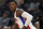 Detroit Pistons guard Joe Johnson runs on the court during the first half of an NBA basketball game against the Orlando Magic, Monday, Oct. 7, 2019, in Detroit. (AP Photo/Carlos Osorio)