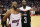 Houston Rockets' Chris Paul, left, exchanges jerseys with Miami Heat's Dwyane Wade after an NBA basketball game Thursday, Feb. 28, 2019, in Houston. The Rockets won 121-118. (AP Photo/David J. Phillip)