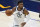 Utah Jazz guard Donovan Mitchell (45) brings the ball up diromg the first half of the team's NBA basketball game against the Indiana Pacers on Friday, April 16, 2021, in Salt Lake City. (AP Photo/Rick Bowmer)