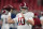 Alabama quarterback Mac Jones (10) warms up before the first half of the Southeastern Conference championship NCAA college football game against Florida, Saturday, Dec. 19, 2020, in Atlanta. (AP Photo/Brynn Anderson)