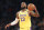Los Angeles Lakers forward LeBron James (23) with the ball during the first half of an NBA basketball gameagainst the New York Knicks in New York, Wednesday, Jan. 22, 2020. (AP Photo/Kathy Willens)