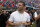 Former Florida quarterback and NFL player Tim Tebow looks up at the scoreboard during the first half of an NCAA college football game between Florida and Georgia, Saturday, Nov. 2, 2019, in Jacksonville, Fla. (AP Photo/John Raoux)