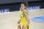 Seattle Storm forward Breanna Stewart brings a ball up the court during the first half of a WNBA basketball game against the New York Liberty, Saturday, July 25, 2020, in Bradenton, Fla. (AP Photo/Phelan M. Ebenhack)