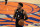 New York Knicks guard Elfrid Payton (6) looks to pass against the New Orleans Pelicans during the second half of an NBA basketball game Sunday, April 18, 2021, in New York. (AP Photo/Adam Hunger, Pool)