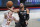 Brooklyn Nets' Bruce Brown (1) drives past Cleveland Cavaliers' Cedi Osman (16) during the first half of an NBA basketball game Sunday, May 16, 2021, in New York. (AP Photo/Frank Franklin II)