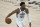 Utah Jazz guard Donovan Mitchell (45) brings the ball up court against the Indiana Pacers in the first half during an NBA basketball game Friday, April 16, 2021, in Salt Lake City. (AP Photo/Rick Bowmer)