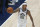 Utah Jazz guard Jordan Clarkson (00) brings the ball up court during the second half of Game 1 of their NBA basketball first-round playoff series against the Memphis Grizzlies Sunday, May 23, 2021, in Salt Lake City. (AP Photo/Rick Bowmer)
