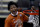Texas' Kai Jones cuts down the net after the team's win over Oklahoma State in an NCAA college basketball game for the championship of the Big 12 men's tournament in Kansas City, Mo, Saturday, March 13, 2021. (AP Photo/Charlie Riedel)
