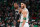 BOSTON, MA - MAY 30: Kevin Durant #7 of the Brooklyn Nets and Jayson Tatum #0 of the Boston Celtics look on during Round 1, Game 4 of the 2021 NBA Playoffs on May 30, 2021 at the TD Garden in Boston, Massachusetts.  NOTE TO USER: User expressly acknowledges and agrees that, by downloading and or using this photograph, User is consenting to the terms and conditions of the Getty Images License Agreement. Mandatory Copyright Notice: Copyright 2021 NBAE  (Photo by Nathaniel S. Butler/NBAE via Getty Images)