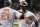 Baltimore Orioles' Cedric Mullins (31) celebrates his solo home run with Austin Hays during the first inning of the team's baseball game against the Houston Astros, Tuesday, June 29, 2021, in Houston. (AP Photo/Eric Christian Smith)
