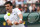 Serbia's Novak Djokovic plays a return to Canada's Denis Shapovalov during the men's singles semifinals match on day eleven of the Wimbledon Tennis Championships in London, Friday, July 9, 2021. (AP Photo/Alberto Pezzali)