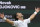 Serbia's Novak Djokovic celebrates his victory over Italy's Matteo Berrettini in the men's singles final match on day thirteen of the Wimbledon Tennis Championships in London, Sunday, July 11, 2021. (AP Photo/Alberto Pezzali)