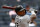 Chicago White Sox catcher Yermin Mercedes (73) at bat during the seventh inning of a baseball game against the New York Yankees on Saturday, May 22, 2021, in New York. (AP Photo/Adam Hunger)