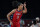 United States's A'Ja Wilson (9) reacts after scoring against Australia during a women's basketball quarterfinal game at the 2020 Summer Olympics, Wednesday, Aug. 4, 2021, in Saitama, Japan. (AP Photo/Eric Gay)