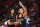 LAS VEGAS, NV - AUGUST 9: Jalen Suggs #4 of the Orlando Magic reacts to a play during the game against the Golden State Warriors during the 2021 Las Vegas Summer League on August 9, 2021 at the Thomas & Mack Center in Las Vegas, Nevada. NOTE TO USER: User expressly acknowledges and agrees that, by downloading and/or using this Photograph, user is consenting to the terms and conditions of the Getty Images License Agreement. Mandatory Copyright Notice: Copyright 2021 NBAE (Photo by Garrett Ellwood/NBAE via Getty Images)