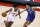 LAS VEGAS, NEVADA - AUGUST 10:  Jalen Green #0 of the Houston Rockets drives against Cade Cunningham #2 of the Detroit Pistons during the 2021 NBA Summer League at the Thomas & Mack Center on August 10, 2021 in Las Vegas, Nevada. The Rockets defeated the Pistons 111-91. NOTE TO USER: User expressly acknowledges and agrees that, by downloading and or using this photograph, User is consenting to the terms and conditions of the Getty Images License Agreement.  (Photo by Ethan Miller/Getty Images)