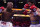 Yordenis Ugas, left, of Cuba, hits Manny Pacquiao, of the Philippines, in a welterweight championship boxing match Saturday, Aug. 21, 2021, in Las Vegas. (AP Photo/John Locher)