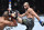 LAS VEGAS, NEVADA - AUGUST 28: (R-L) Giga Chikadze of Georgia kicks Edson Barboza of Brazil in a featherweight fight during the UFC Fight Night event at UFC APEX on August 28, 2021 in Las Vegas, Nevada. (Photo by Chris Unger/Zuffa LLC)
