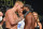 CLEVELAND, OHIO - AUGUST 28: Jake Paul and Tyron Woodley face off during the weigh in event at the State Theater prior to their August 29 fight on August 28, 2021 in Cleveland, Ohio. (Photo by Jason Miller/Getty Images)