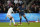 PSG's Kylian Mbappe, right, runs with the ball during the French League One soccer match between Paris Saint-Germain and Lyon at the Parc des Princes in Paris Sunday, Sept. 19, 2021. (AP Photo/Francois Mori)