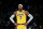 Los Angeles Lakers forward Carmelo Anthony (7) stands during the first half of a preseason NBA basketball game against the Golden State Warriors in Los Angeles, Tuesday, Oct. 12, 2021. (AP Photo/Ringo H.W. Chiu)