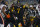PITTSBURGH, PENNSYLVANIA - NOVEMBER 08: Quarterback Ben Roethlisberger #7 of the Pittsburgh Steelers is sacked by outside linebacker Robert Quinn #94 of the Chicago Bears during the first half at Heinz Field on November 8, 2021 in Pittsburgh, Pennsylvania. (Photo by Justin K. Aller/Getty Images)