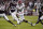 Alabama wide receiver Jameson Williams (1) rushes for first down after a catch against Texas A&M defensive back Demani Richardson (26) during the second half of an NCAA college football game Saturday, Oct. 9, 2021, in College Station, Texas. (AP Photo/Sam Craft)