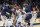 New Orleans Pelicans guard Devonte' Graham (4) celebrates with teammates after hitting the game winning basket to end the second half of an NBA basketball game against the Oklahoma City Thunder, Wednesday, Dec. 15, 2021, in Oklahoma City. (AP Photo/Sue Ogrocki)
