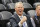 Danny Ainge reacts while he looks on as he arrives prior to their game between the Los Clippers after being appointed Alternate Governor and CEO of Utah Jazz Basketball during an NBA basketball game Wednesday, Dec. 15, 2021, in Salt Lake City. (AP Photo/Rick Bowmer)