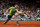 PARIS, FRANCE - JUNE 03: Rafael Nadal of Spain plays a backhand against Alexander Zverev of Germany during the Men's Singles Semi Final match on Day 13 of The 2022 French Open at Roland Garros on June 03, 2022 in Paris, France. (Photo by Clive Brunskill/Getty Images)