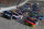 Jimmie Johnson leads the field during Sunday's final restart.