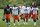 Lamarr Houston (99), Sam Acho (49) and David Bass (91) are among the outside linebackers competing for playing time with the Chicago Bears this summer.