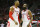 Dwight Howard (No. 12) and James Harden