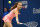 Agnieszka Radwanska makes a play on the ball during a match at the 2016 U.S. Open.