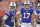 Buffalo Bills quarterbacks AJ McCarron (left) and Josh Allen (right)
